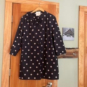 Kate Spade polka dot trench jacket